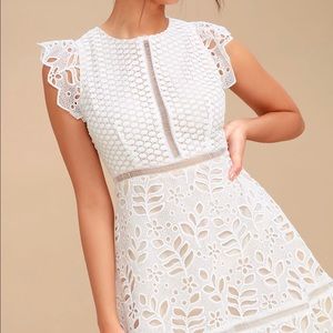 BB Dakota White Eyelet Dress